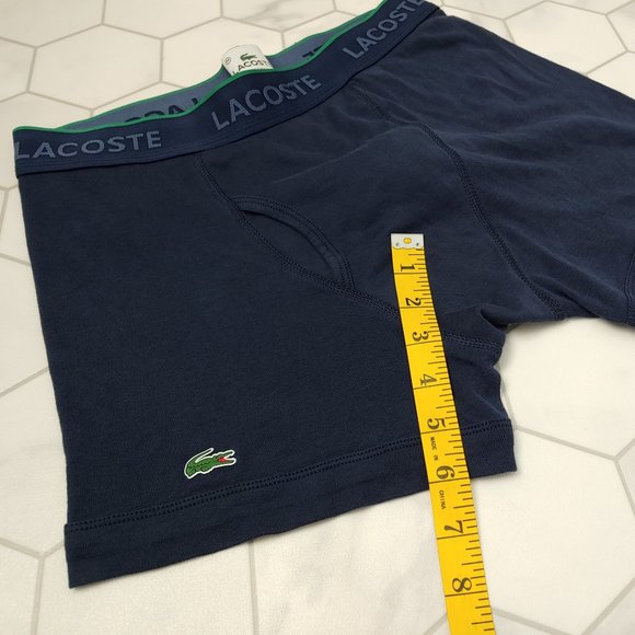 Excellent Used Condition Men's Lacoste Boxer Brief Blue Size Medium - Picture 13 of 13